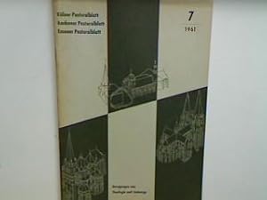 Was erwarten wir von Priesterexerzitien?. - in : Heft 7 - 1961 - Kölner Pastoralblatt./ Aachener ...