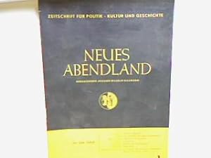 Zwischen Leben und Tod - Das Rätsel des Virus. - in : Nr. 1 - 1949 - Neues Abendland : Zeitschrif...