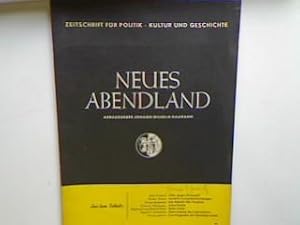 Das Mensch-Tier-Problem. - in : Nr. 4 - 1949 - Neues Abendland : Zeitschrift für Politik, Kultur ...