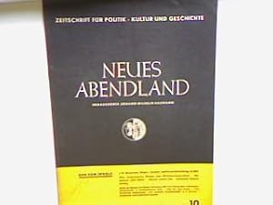 Der Zweibund von 1879 und Bismarcks Friedenssystem. - in : Nr. 10 - 1949 - Neues Abendland : Zeit...