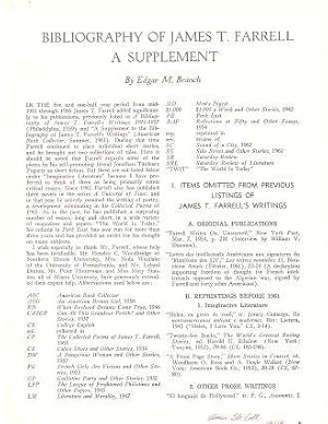 BIBLIOGRAPHY OF JAMES T. FARRELL: A SUPPLEMENT