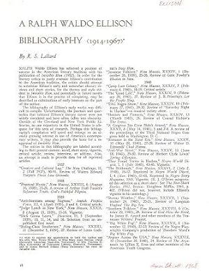 A RALPH WALDO ELLISON BIBLIOGRAPHY (1914-1967)