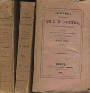 oeuvres dramatiques de J.W. goethe/ 3 volumes