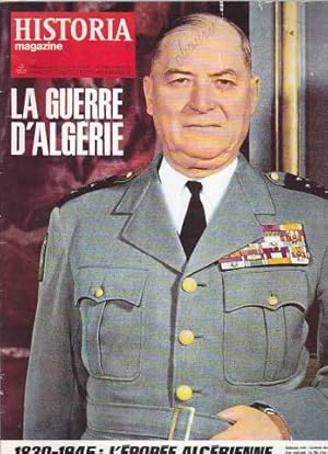 Guerre d'algérie historia magazine n° 199 1830-1945 l epopee algerienne