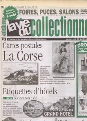La vie du collectionneur du 25 juillet 1997 n 186 cartes postales la corse - etiquettes d hotels ...
