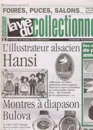 La vie du collectionneur N° 208 du 16 janvier 1998 l ilustrateur alsacien hansi - montres a diapa...