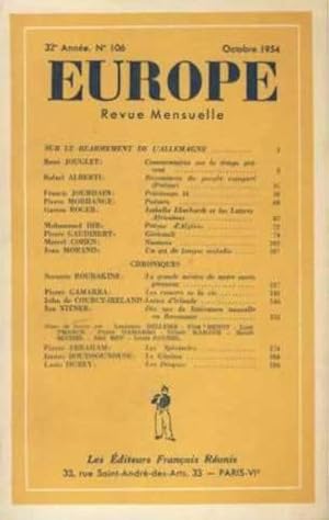 revue europe n ° 106