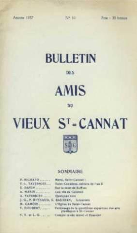 bulletin des amis du vieux saint cannat n° 10/1957