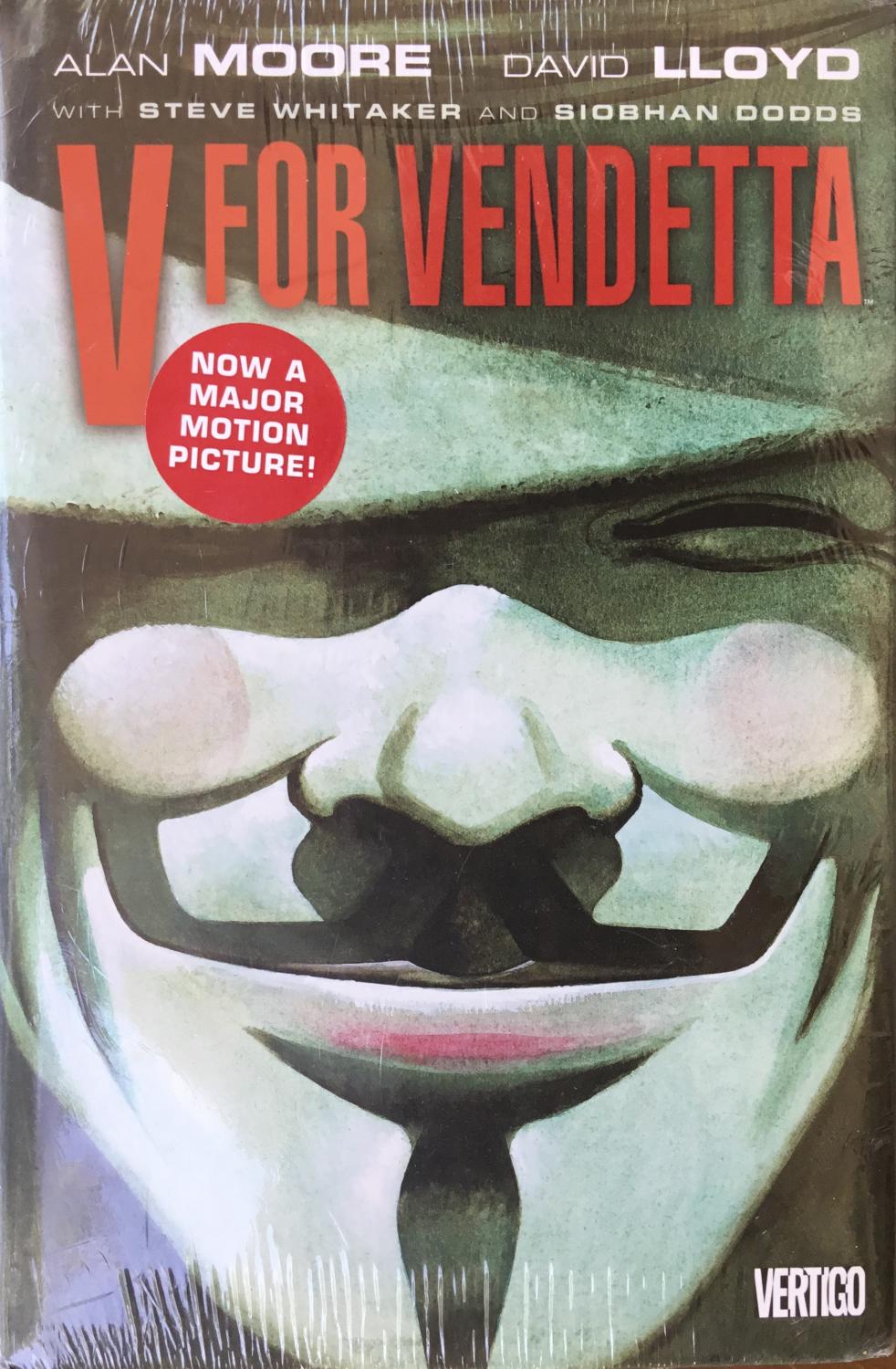 V For VENDETTA (Hardcover 1st.) by MOORE, ALAN VERTIGO, New York