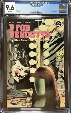 V FOR VENDETTA # 1 2 3 4 5 6 7 8 9 10 Full Run 1-10 First Print DC Alan Moore