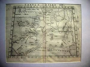 Carte ancienne. Tabula Asiae IIII. Chypre, Syrie, Palestine, Arabie, Mésopotamie.