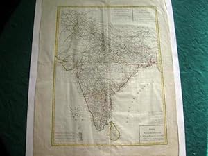 Carte ancienne. Inde, Indostan, Bengale, &c.