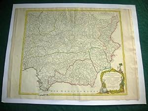 Carte ancienne. Partie Méridionale des Etats de Castille.