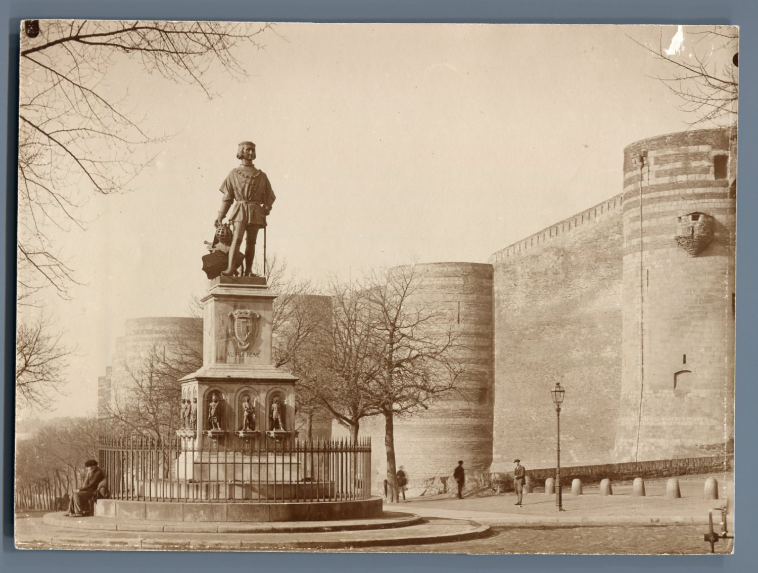 France, La Statue du Roi René à Angers by Photographie originale ...