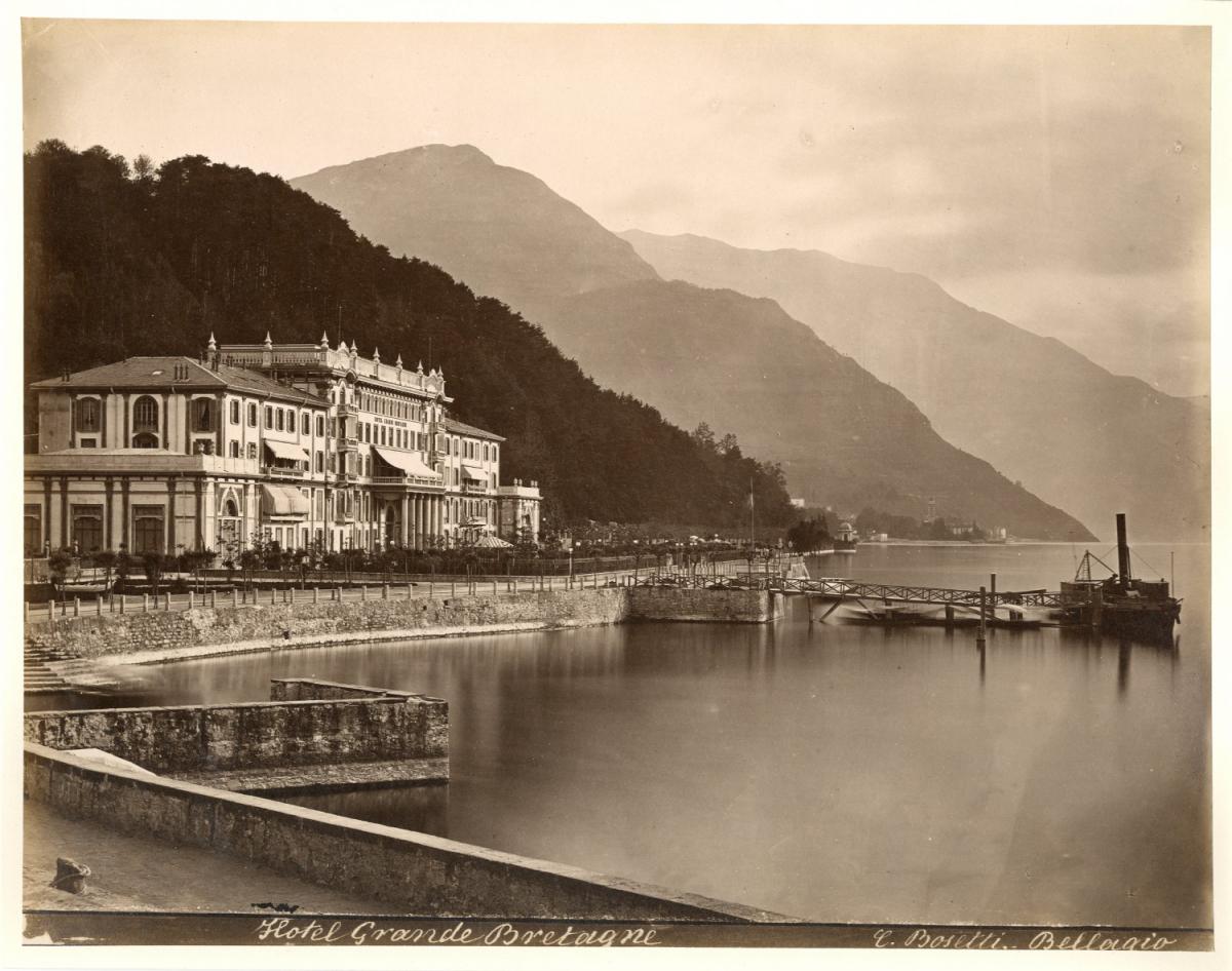 Vialibri C Bosetti Bellagio Hotel Grande Bretagne Ca 1875