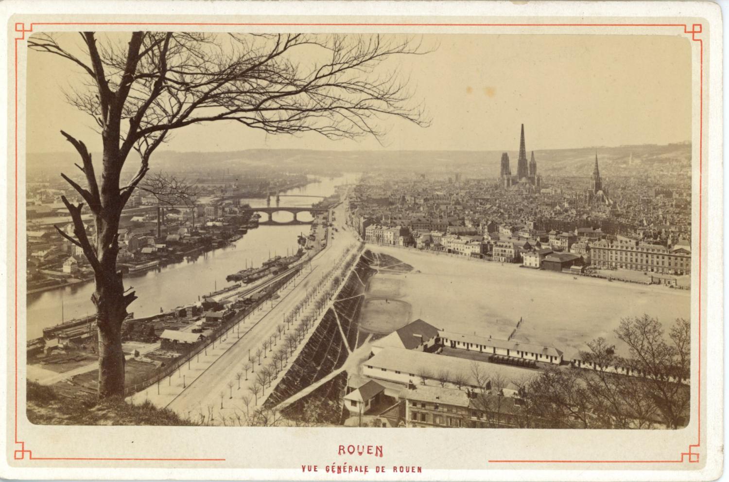 France, Rouen, vue générale de la ville by Photographie originale ...