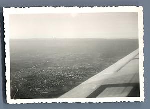 Béziers vu de l'avion D.C. 3 Air Algérie