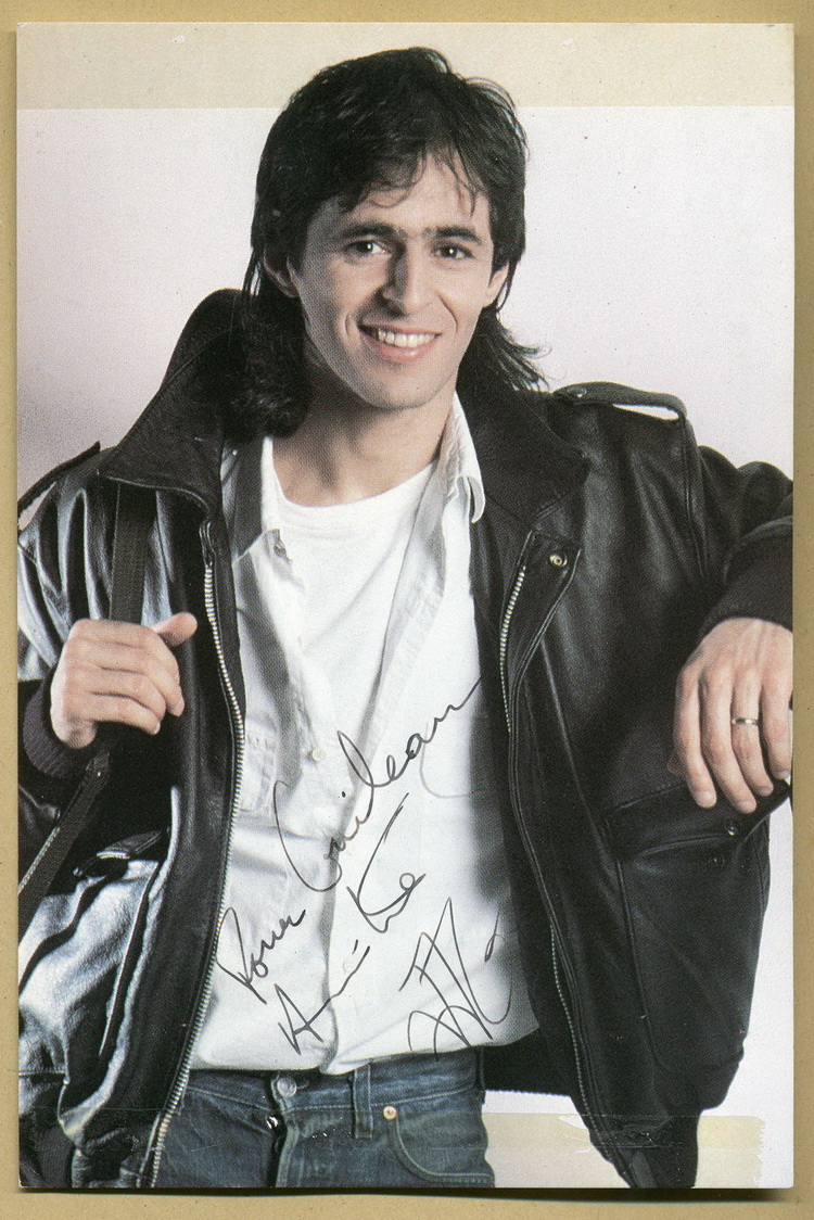JeanJacques Goldman Rare photo dédicacée 1985... Barnebys