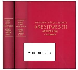 Zeitschrift für das gesamte Kreditwesen (ZKredW). 22. Jahrgang 1969., Kompletter Jahrgang in 2 Bä...