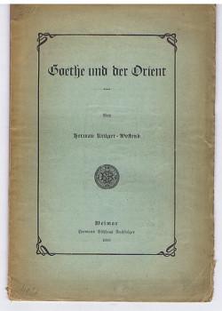 Goethe und der Orient.,