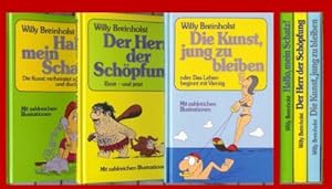 3 heitere Bücher: Der Herr der Schöpfung - Die kunst jung zu bleiben - Hallo, mein Schatz.,