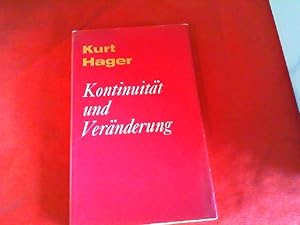 Kontinuität und Veränderung : Beiträge zu Fragen unserer Zeit.,