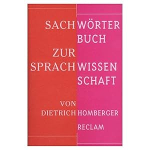 Sachwörterbuch zur Sprachwissenschaft.,