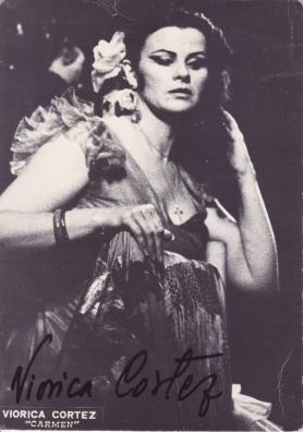 Signed photo of Viorica Cortez. Foto autografata.