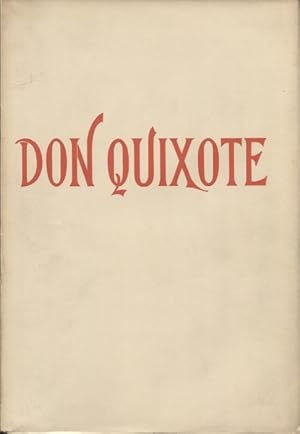 Don Quixote. Spartito per canto e piano. Partition pour chante et piano, Vocal score.