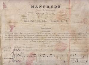 Manfredo, poema drammatico. Spartito per canto e pianoforte.