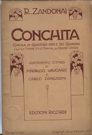 'Conchita. Libretto d''opera.'