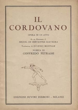 'Il Cordovano. Libretto d''opera.'