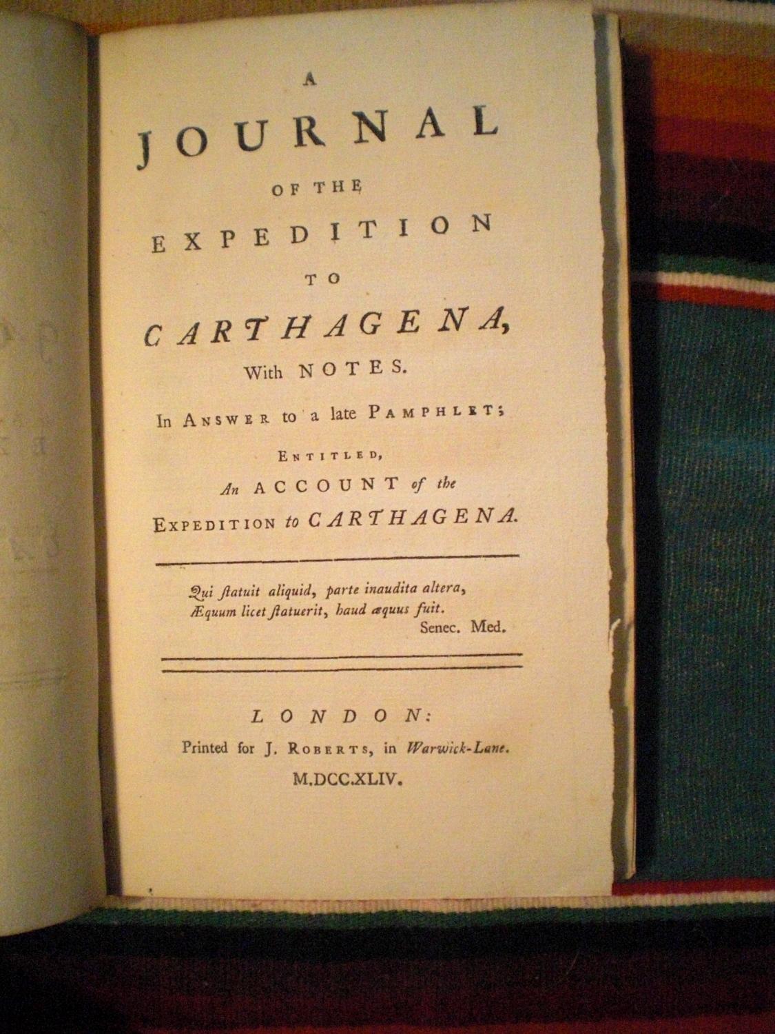 A JOURNAL OF THE EXPEDITION TO CARTHAGENA