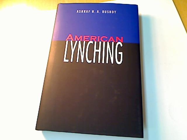 American Lynching. - Rushdy, Ashraf
