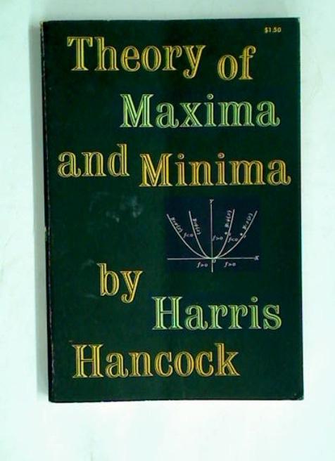 Theory of Maxima and Minima