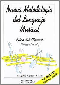 NUEVA METODOLOGIA LENGUAJE MUSICAL NIVEL 1 LIBRO DEL ALUMNO