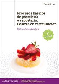 Elaboraciones básicas de repostería y postres elementales. HOTR0408 (Spanish Edition)