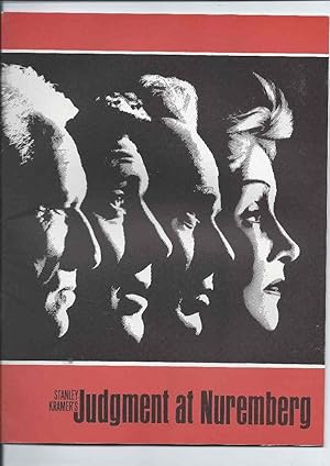 JUDGMENT AT NUREMBURG - the movie. Souvenir programme