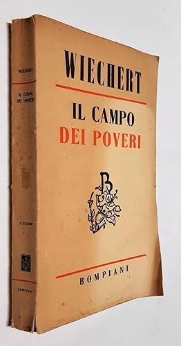 Wiechert Il campo dei poveri Bompiani 1950