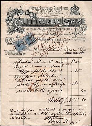 Calzature-Vittorio Luppi Bologna-Fattura Per Acquisto Di Stivalini-1918-L1954