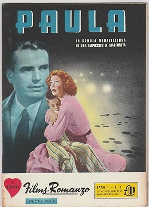 I Vostri Films-Romanzo Paula Con Loretta Young, Kent Smith 1955 -L5315