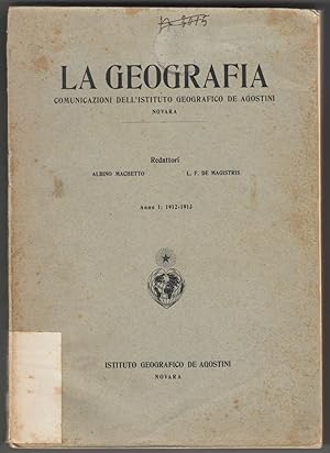 La Geografia-Comunicazioni Dell'istituto Geografico De Agostini 1912-1913-L1894