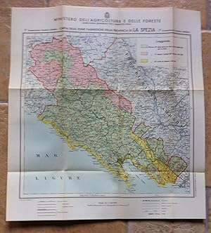 CARTA DELLE ZONE FAUNISTICHE DELLA PROVINCIA DI LA SPEZIA C.A. 1930-L2832