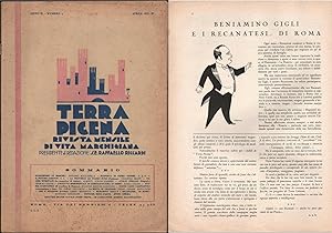 Rivista-Terra Picena-Anno Ii-N 4-Illustrata-Bruno Da Osimo-Gobbo-Beni-1933-L1946