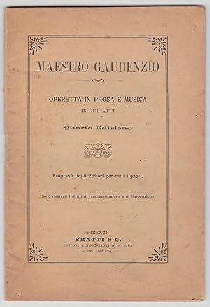 GIO. GIANNINI DOMENICO NOCENTINI-MAESTRO GAUDENZIO-FIRENZE 1915 -O117