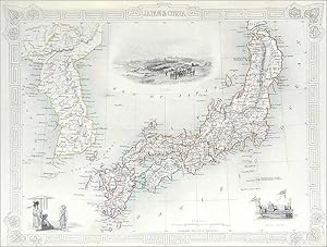 Antique Map Japan and Corea [Korea]