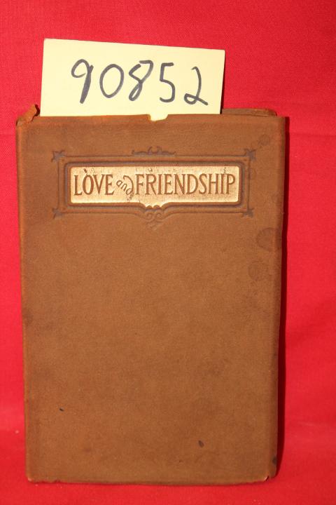 Love And Friendship By Emerson Ralph Waldo Thomas Y Crowell Love And Friendship Emerson Ralph Waldo