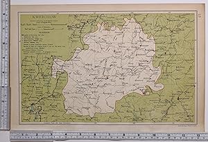 1908 RARE MAP CHINA PROVINCE KWEICHOW (GUIZHOU) - KWEIYANG Guiyang LIPING TSUNYI