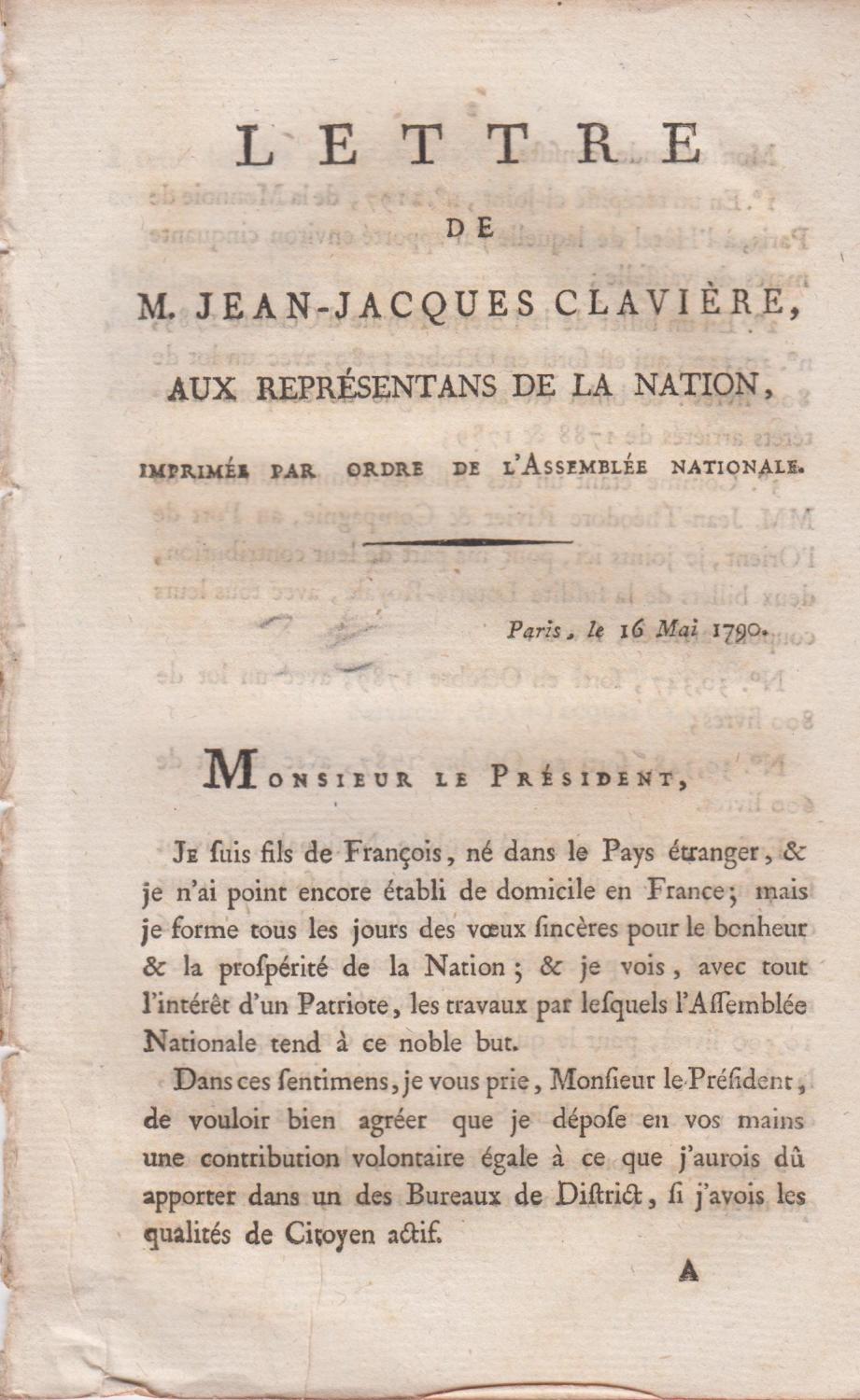 lettre imprimée