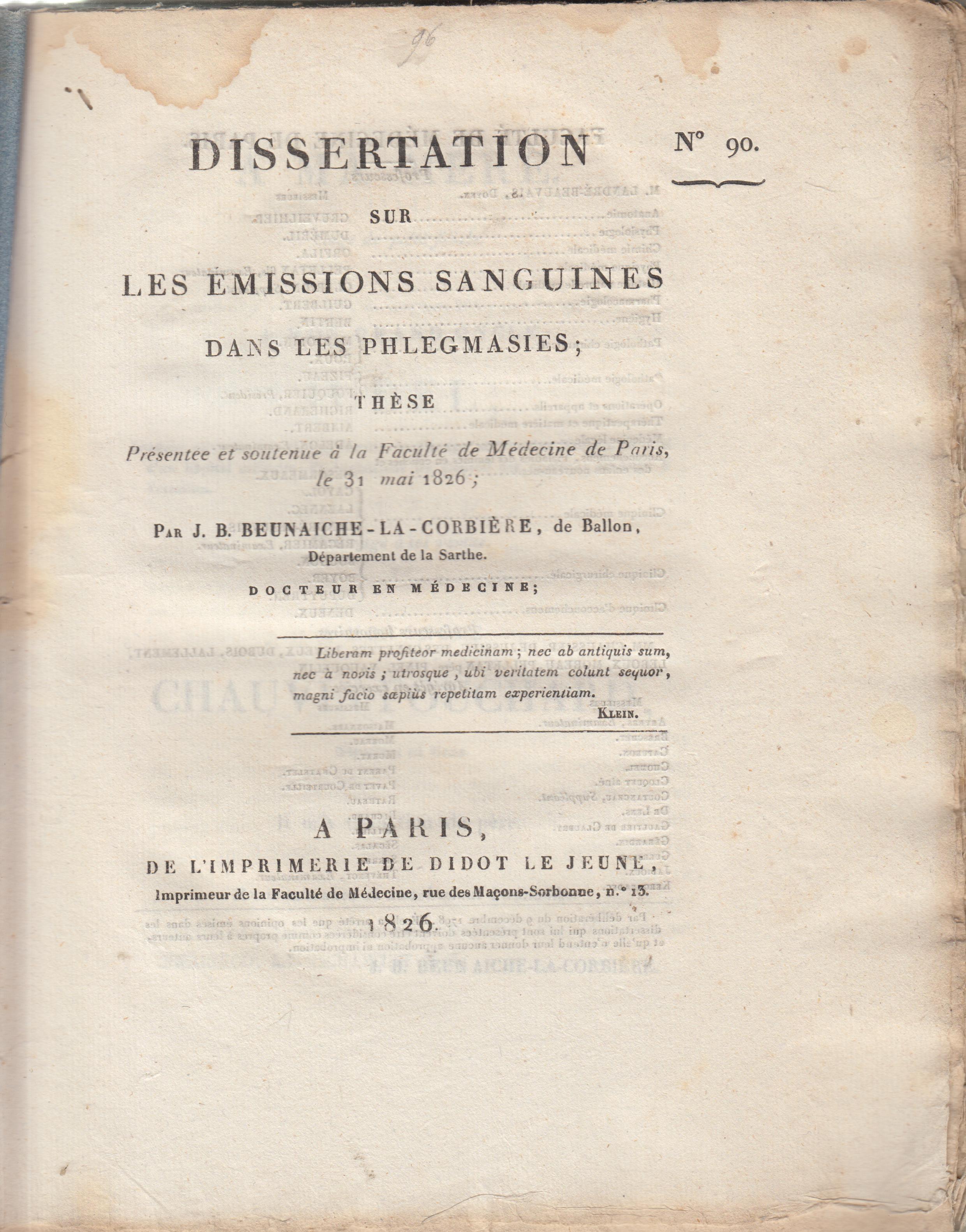 Dissertation corbiere
